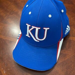 Adidas Blue KU Logo Cap